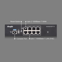 Ruijie RG-EG2100P-v2 -  Ruijie RG-EG2100-P v2 - Gateway de Seguridad (USG) con 8 puertos Gigabit, PoE+, Controlador AP. Cloud incluido.