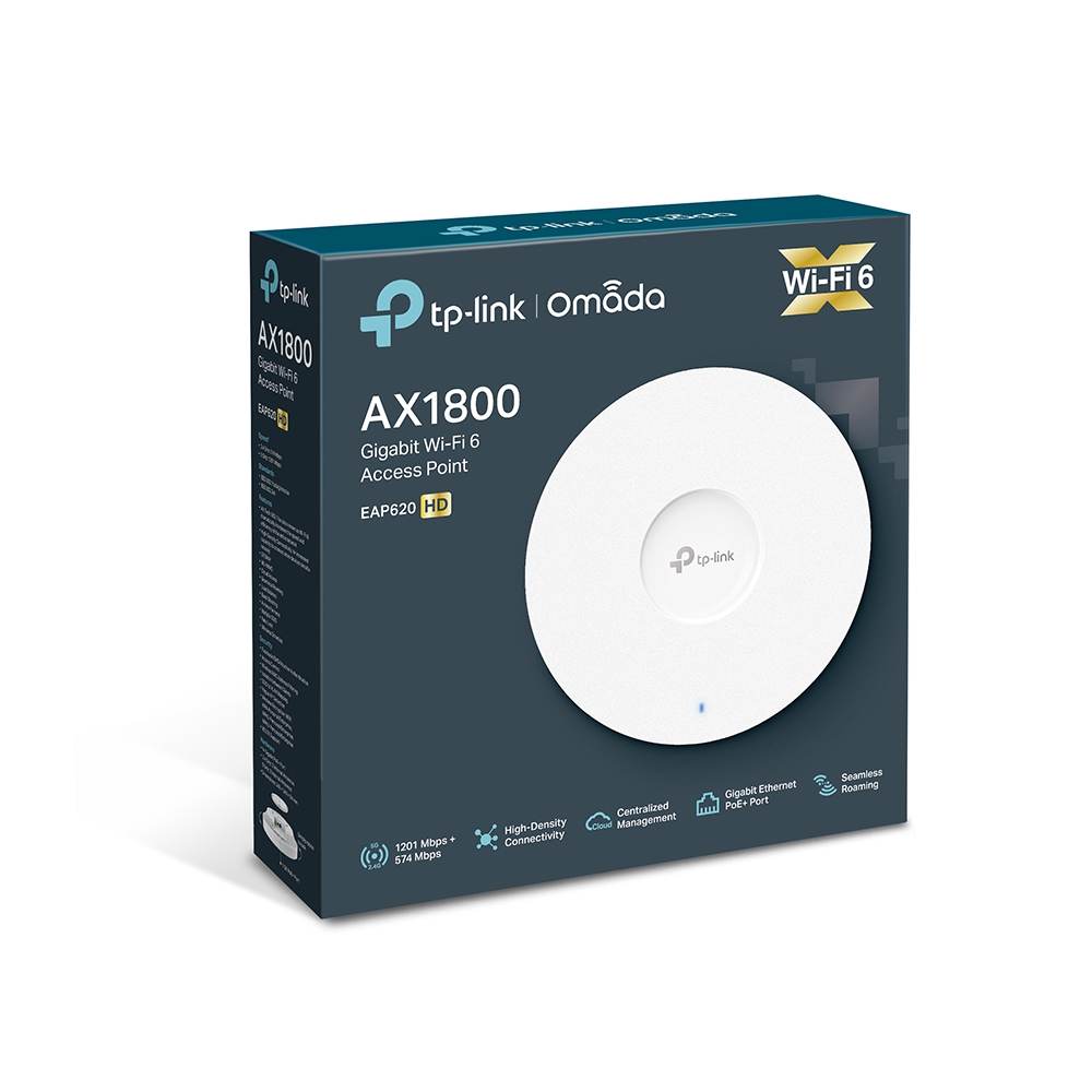 TP-Link EAP620 HD - Punto de Acceso Inalámbrico de Doble Banda AX1800 para Techo