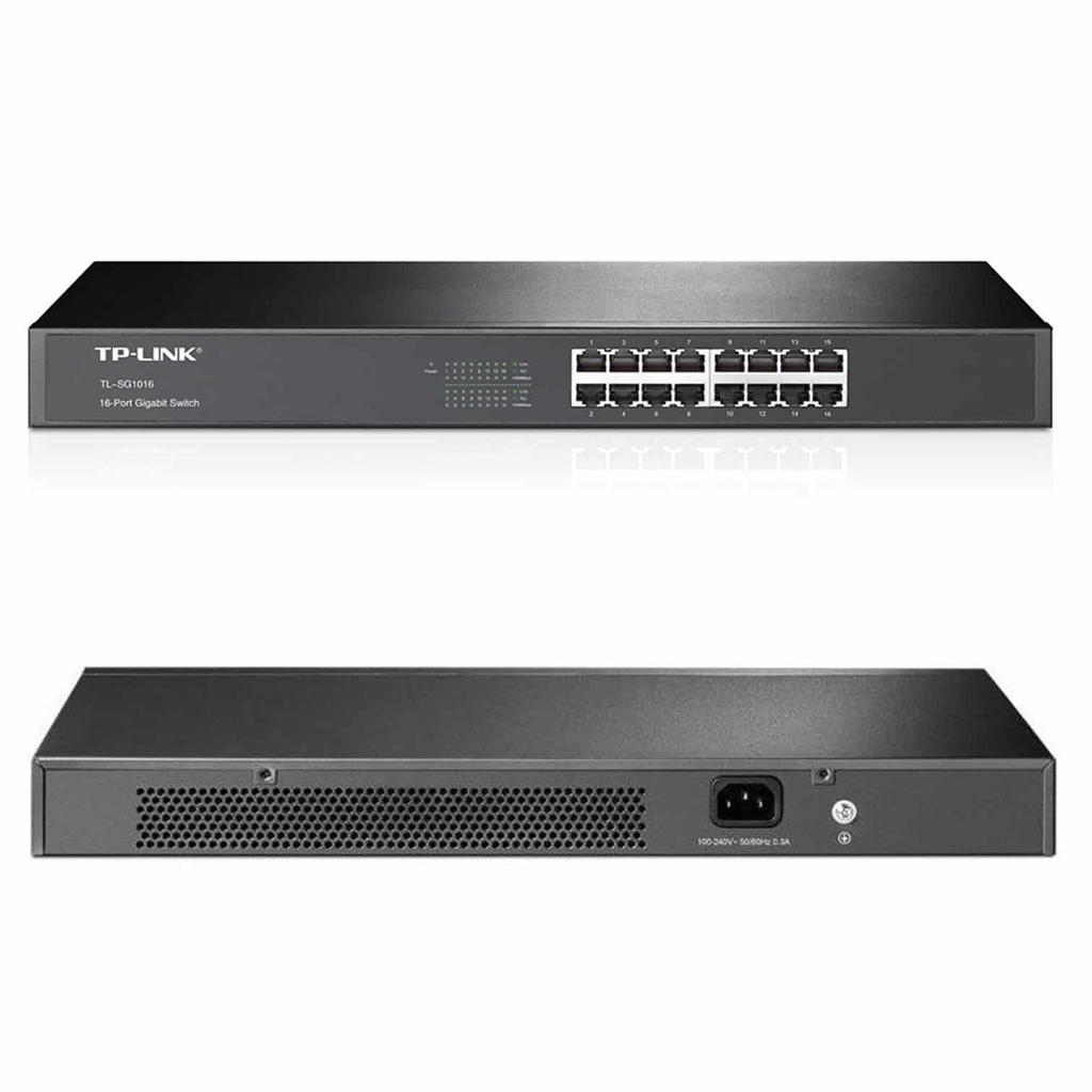 TP-Link TL-SG1016 - Switch 16 RJ45 gigabit caja metal rack 1U