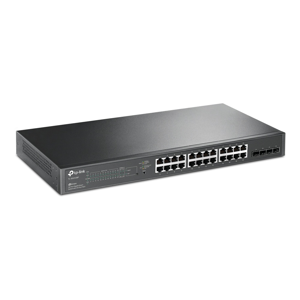 TP-Link TL-SG2428P - Switch Smart de 28 puertos Gigabit, con 24 puertos PoE+
