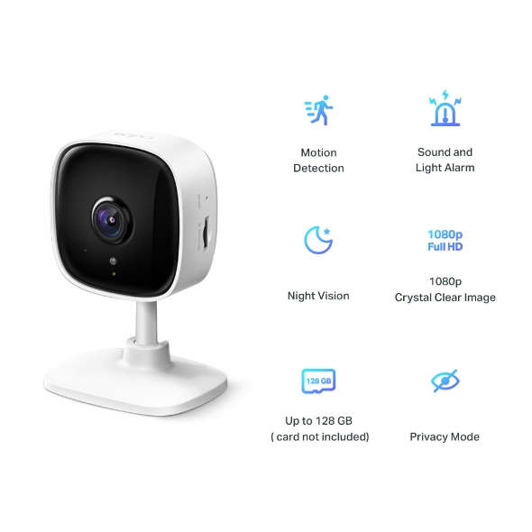 TP-Link Tapo C100 - Camara IP WiFi fija Interior 1080p visión nocturna Cloud