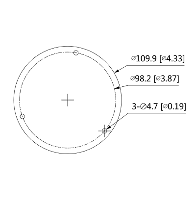 DAHUA IPC-HDBW2531E-S-S2 - Cámara IP Domo 5 Mpx, Antivandalica, H.265, WDR Real