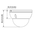 DAHUA IPC-HDBW2531E-S-S2 - Cámara IP Domo 5 Mpx, Antivandalica, H.265, WDR Real