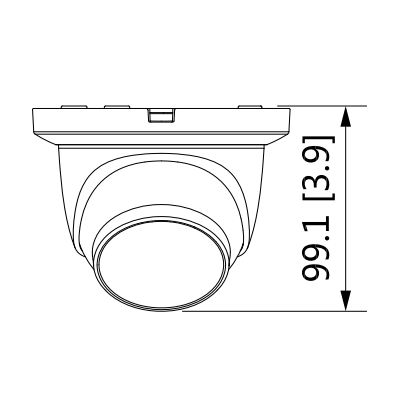 DAHUA IPC-HDW2831TM-AS-S2 - Cámara IP Domo 8 Mpx, 105 Grados de Apertura