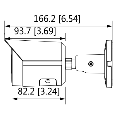 DAHUA IPC-HFW2831S-S2 - Cámara IP Bullet 4k, 8 Mpx, H.265+, WDR Real, Lente de 2.8 mm
