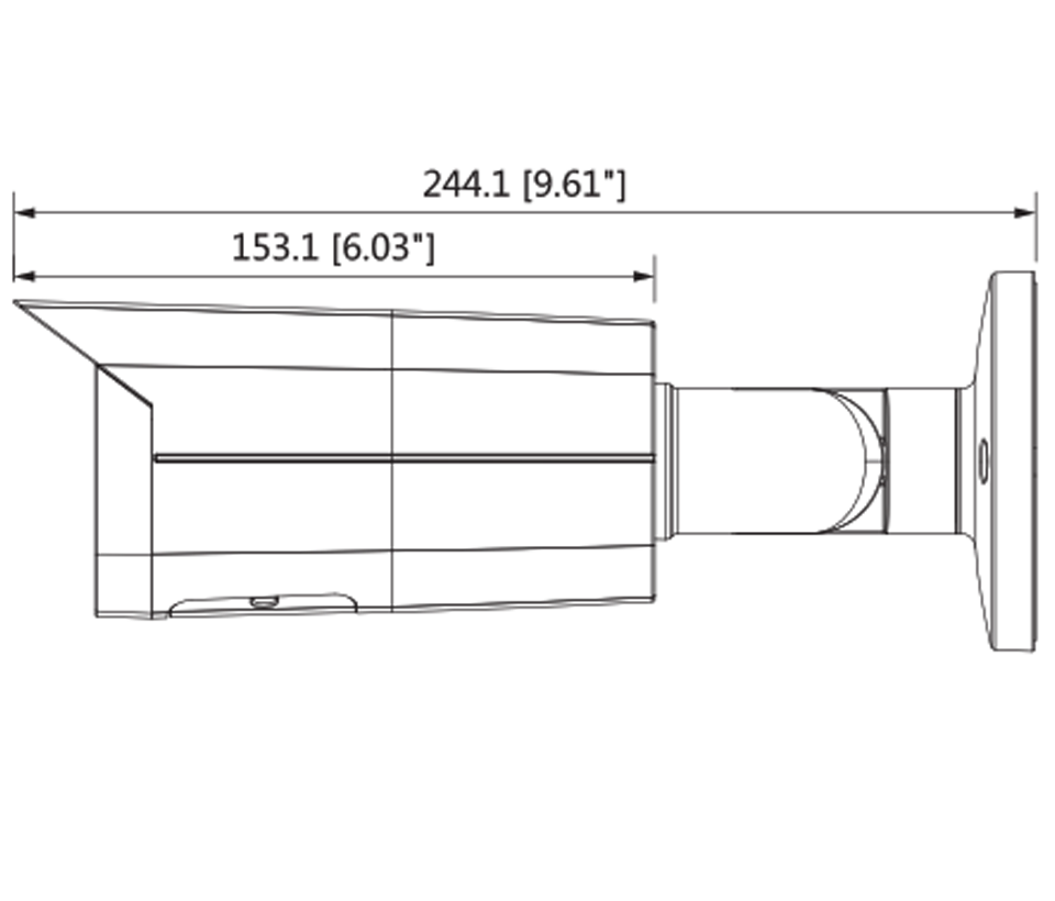 DAHUA IPC-HFW5241TN-S - Cámara IP Bullet 2 Mpx, Inteligencia Artificial, H.265