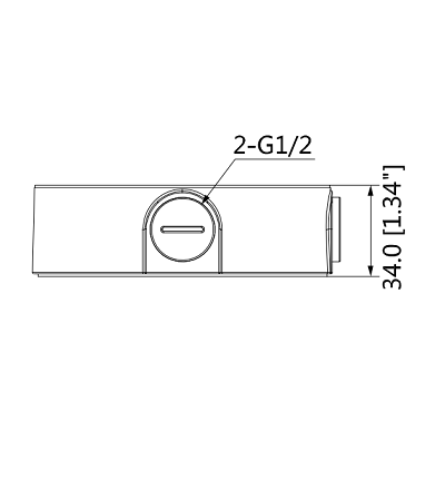 DAHUA PFA136 - Caja de conexiones para Cámaras domo DAHUA series H dB1, HDW1, H dBW3, H dBW2