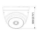 Dahua Cooper T1A21 - Cámara domo HDCVI 1080p, TVI, A HD, CVBS, Lente 2.8 mm, Smart ir 20 Mts, Apertura lente 103 grados, Interior