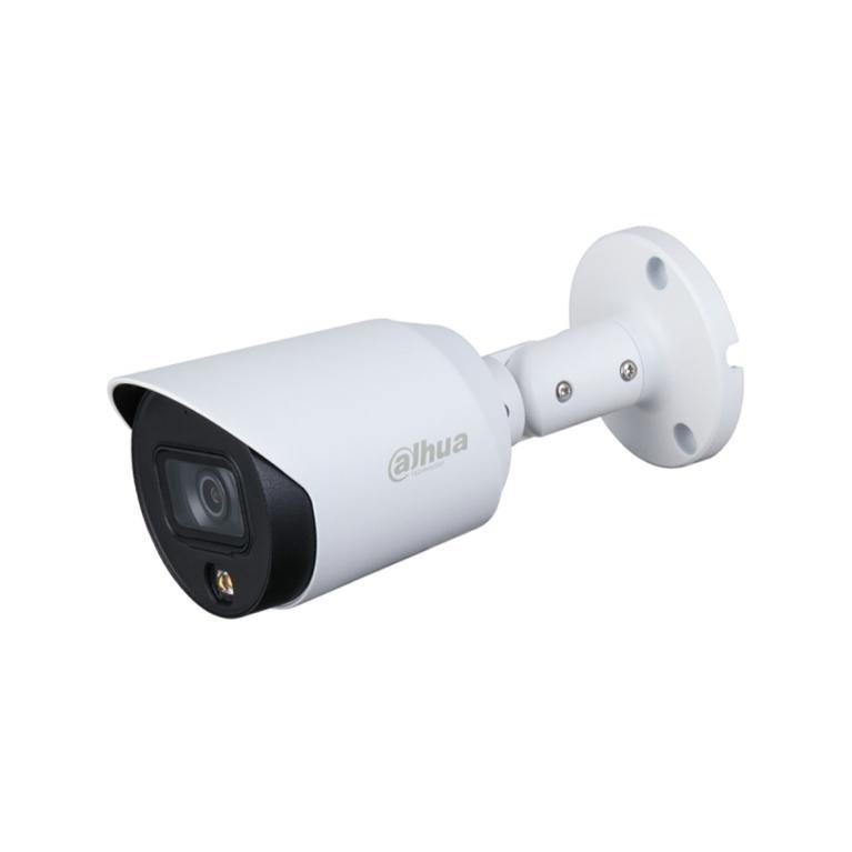 Dahua HAC-HFW1239T-A-LED - Cámara Bullet HDCVI Full Color 1080P, Micrófono Integrado, Metálica, Led de 20 Mts, 3.6 MM, IP67, Starlight