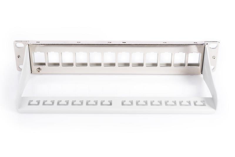 Digitus - Patchpanel 12 puertos, 10", 1U, blindado, Gris