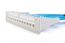 Digitus - Patchpanel 12 puertos, 10", 1U, blindado, Gris