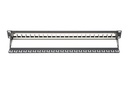 Digitus - Patchpanel 24 puertos, 19", 1U, blindado, Negro