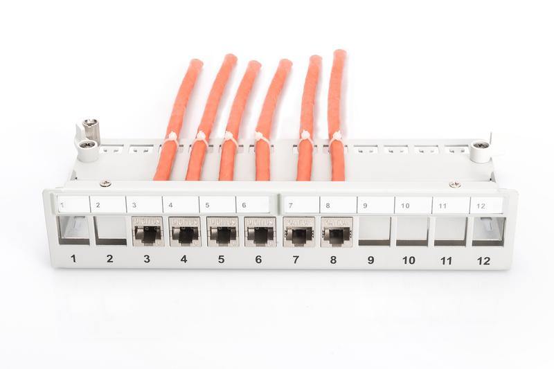 Digitus - Patchpanel sobremesa 12-puertos, Blanco
