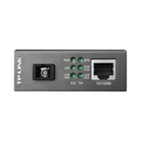 TP-Link MC112CS - Convertidor Multimedia VDM Monomodo, 1 puerto RJ45 10/100, 1 puerto SC/UPC, hasta 20KM, Para su funcionamiento requiere el modelo MC111CS