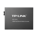TP-Link MC112CS - Convertidor Multimedia VDM Monomodo, 1 puerto RJ45 10/100, 1 puerto SC/UPC, hasta 20KM, Para su funcionamiento requiere el modelo MC111CS