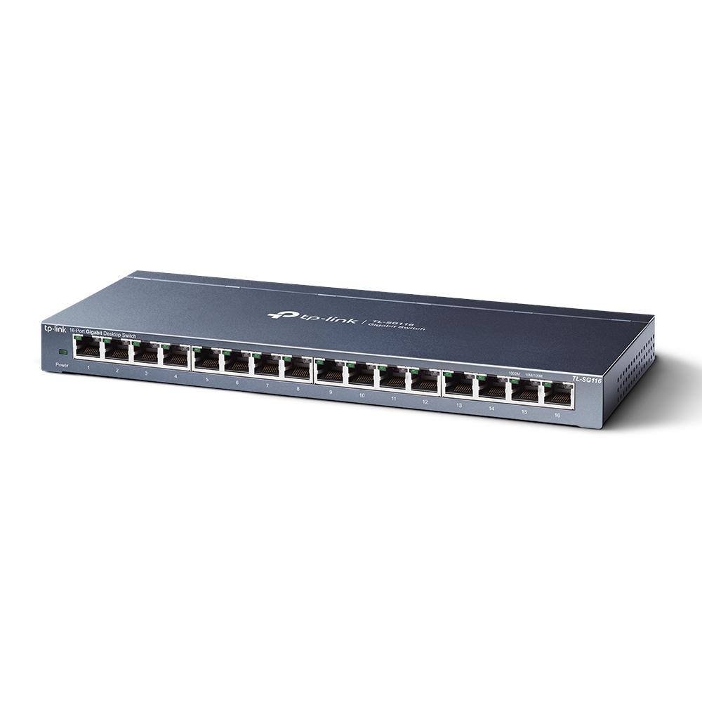 TP-Link TL-SG116 - Switch para escritorio de 16 puertos Gigabit