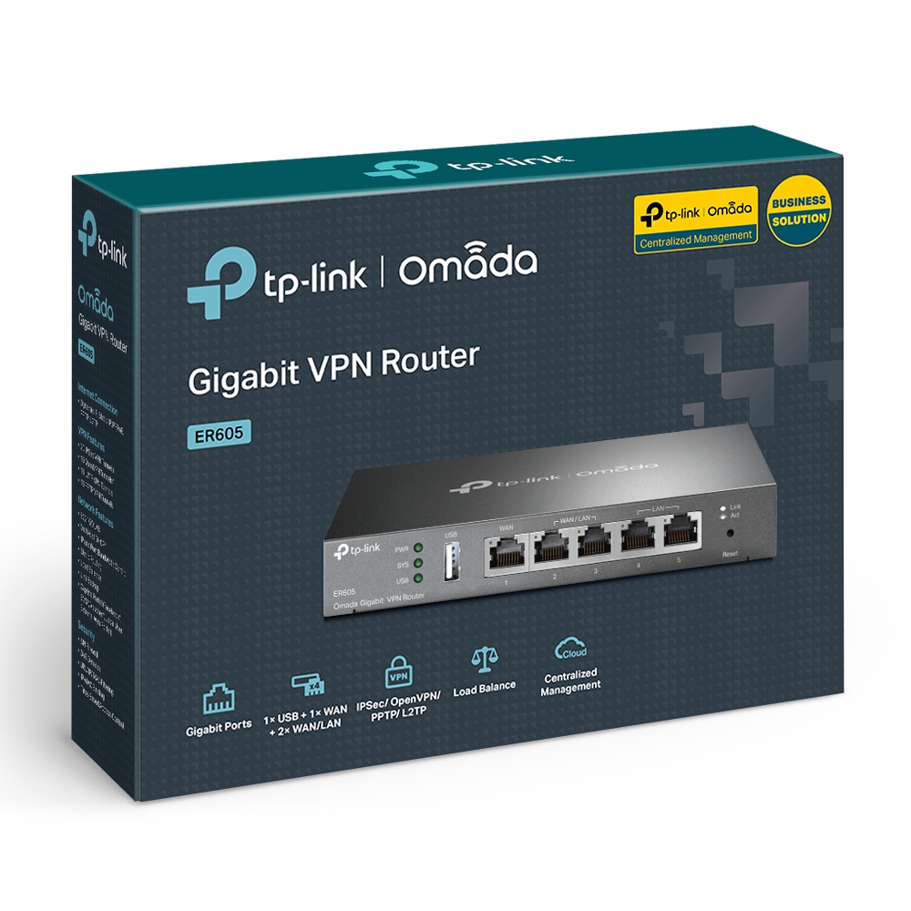 TP-Link ER605 - Enrutador VPN Gigabit Omada
