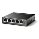 TP-Link TL-SF1005LP - Switch de escritorio de 5 puertos a 10/100 Mbps con PoE en 4 puertos