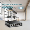 TP-Link TL-SF1005LP - Switch de escritorio de 5 puertos a 10/100 Mbps con PoE en 4 puertos