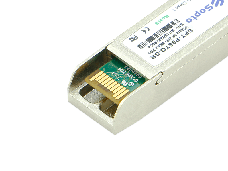 Sopto SPT-P85TG-SR-R - Transceptor SFP+ 850nm 10G 300m/OM3 Interfaz LC con DDM Temperatura comercial para Ruijie