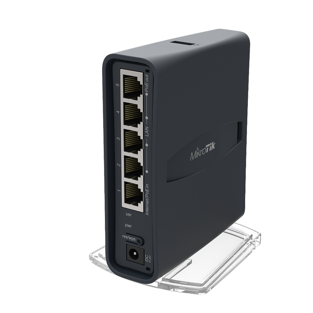 Mikrotik hAP AC Lite Torre, 5 Ptos 10/100, 2.4 Ghz, 5 Ghz AC, CPU 650 Mhz, 64 Gb RAM, L4