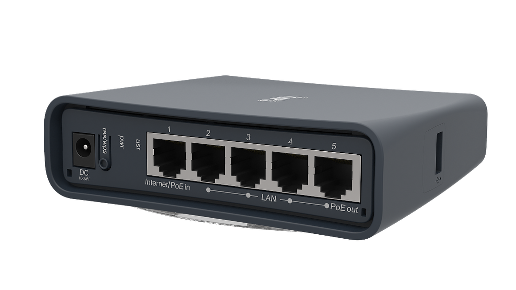 Mikrotik hAP AC Lite Torre, 5 Ptos 10/100, 2.4 Ghz, 5 Ghz AC, CPU 650 Mhz, 64 Gb RAM, L4