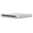 Ubiquiti Networks USW-PRO-48-POE UniFi Gigabit Switch gestionable: 40x PoE+ RJ45, 8x PoE++ RJ45, 4 SFP+. LCD táctil.