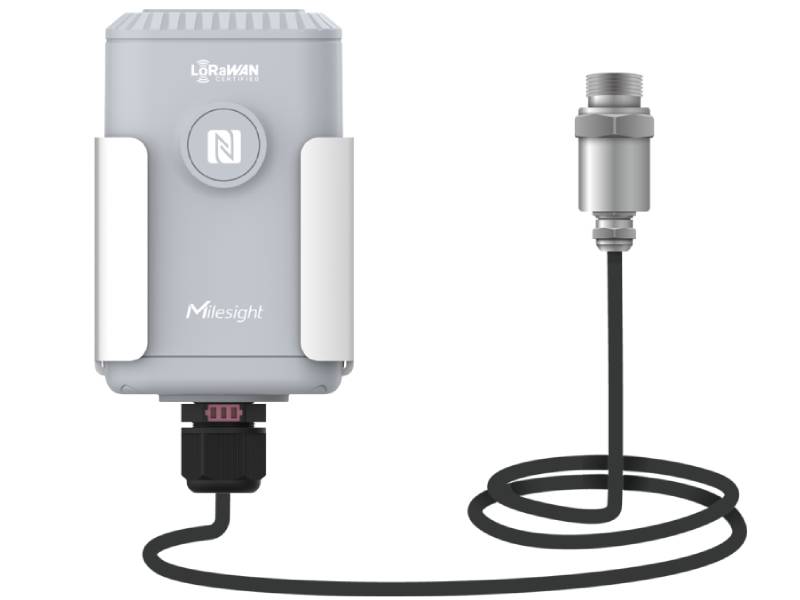 Milesight EM500-PP-915M - Sensor exterior de presión en tubería LoraWan 915 MHz.