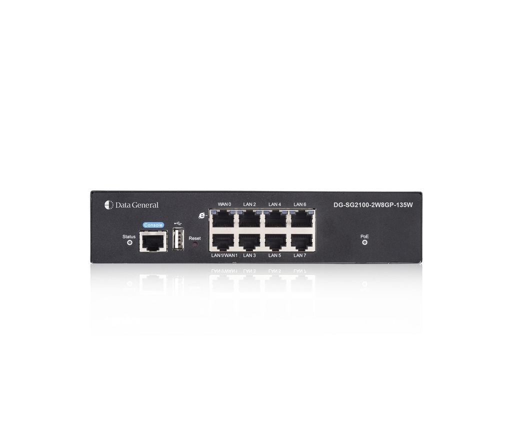 Data General DG-SG2100 - Gateway con balanceo de carga - vpn - switch gigabit PoE 8 puertos 135w - controladora WiFi