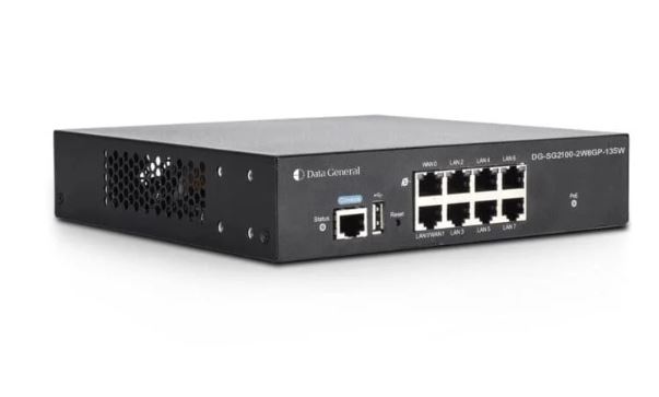 Data General DG-SG2100-2W8GP-135W Gateway con balanceo de carga - VPN - Switch Gb PoE 8 puertos 135w - controladora WiFi