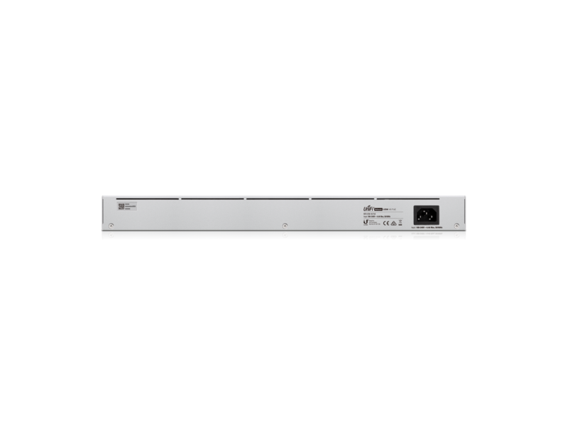 UniFi Switch USW-48-POE, Capa 2 de 48 puertos (32 puertos PoE 802.3af/at + 16 puertos Gigabit) + 4 puertos 1G SFP, 195W, pantalla informativa