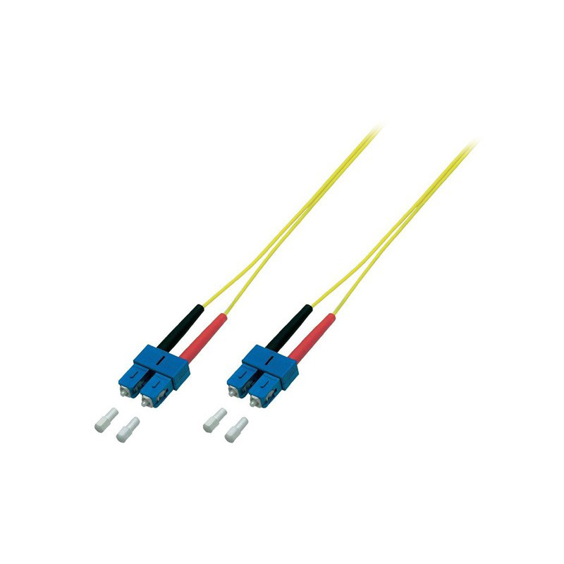 Digitus SCSC-OS2YL2 - Cable Fibra Optica Duplex SC/SC, 9/125 1m OS2 LSZH