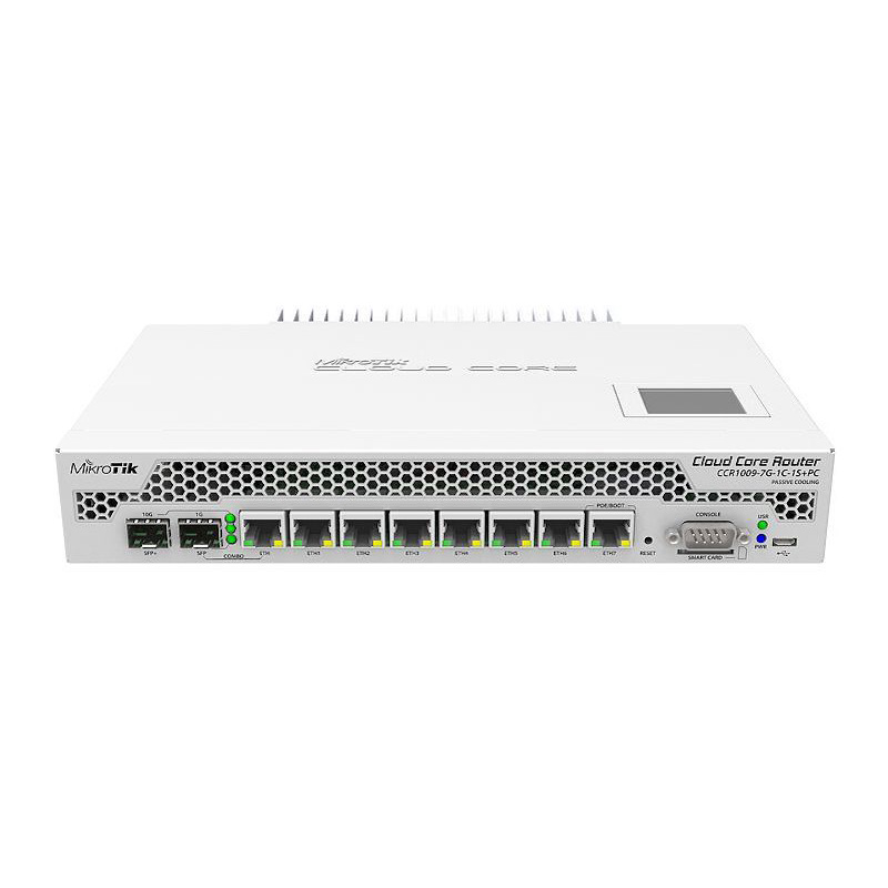 Mikrotik CCR1009-7G-1C1S+PC - Cloud Core Router 7 p gigabit 1 SFP 1 SFP+