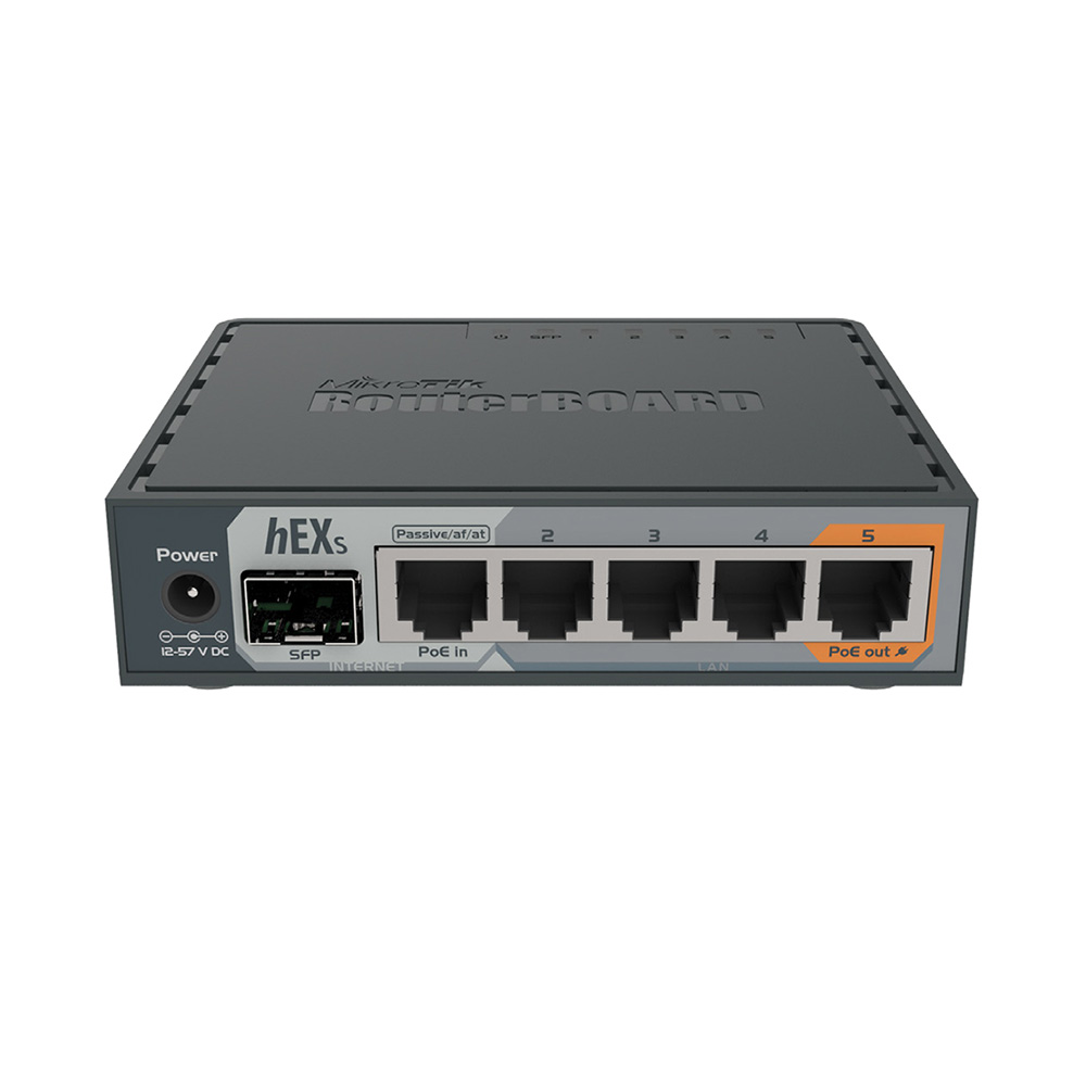Mikrotik Hex S - Router sobremesa 5 puertos LAN/WAN gigabit 1 puerto SFP