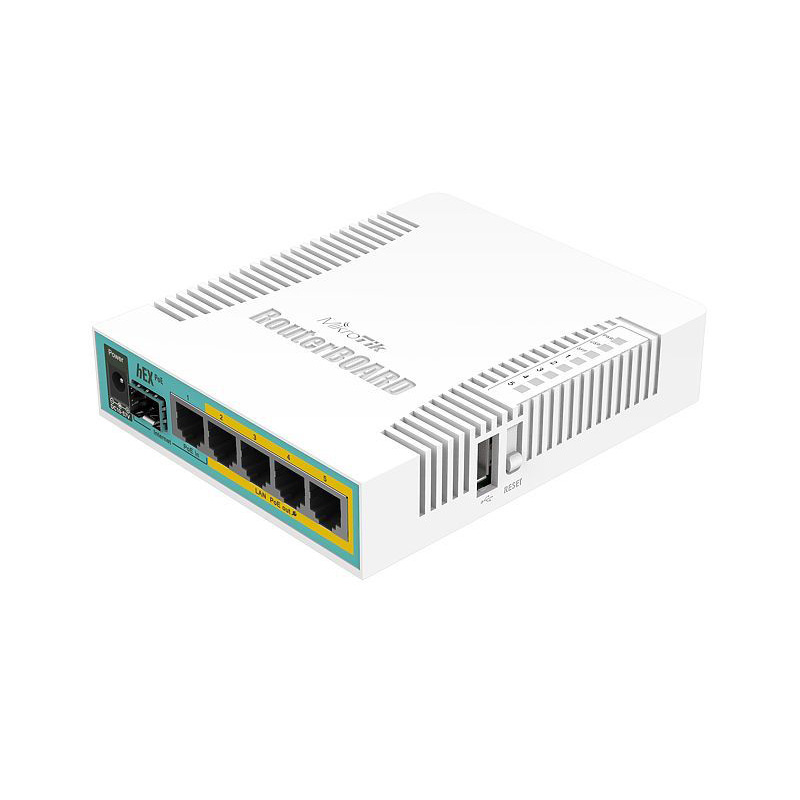 Mikrotik hEX PoE RB960PGS - Router con 5 puertos gigabit PoE
