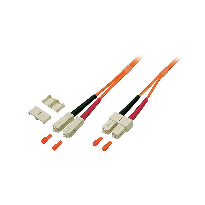 Digitus SCSC-OM2OR1 - Patch Cord fibra Duplex SC/SC 50/125 1m OM2 LSZH