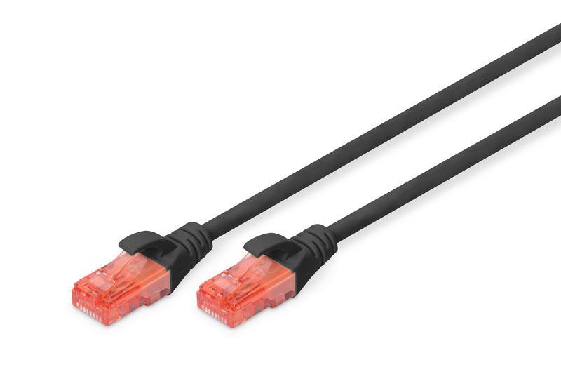 Digitus - Cable Ethernet U/UTP CAT 6 - LSZH, Negro 2 m.