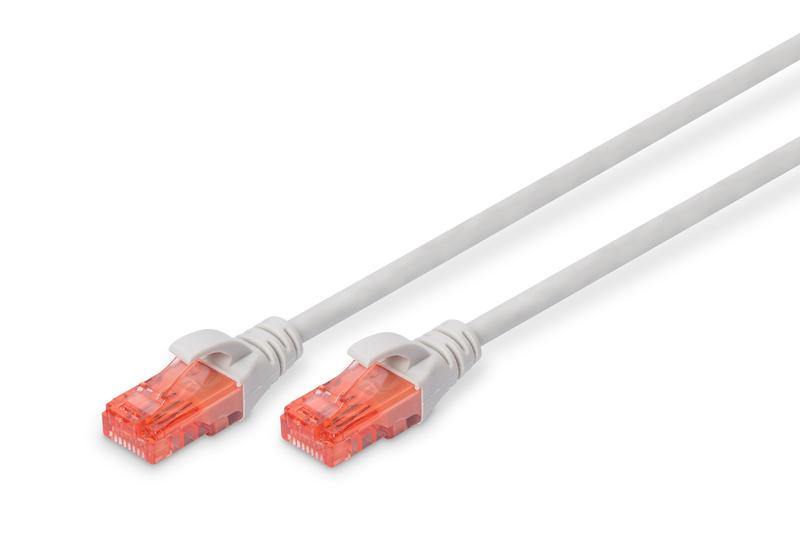 Digitus - Cable Ethernet U/UTP CAT 6 - LSZH, Gris 1 m.