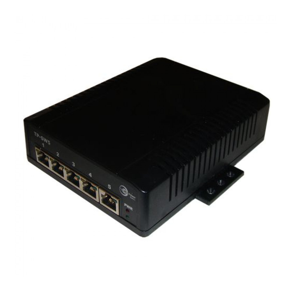 Tycon Power SW5G-D - Switch 5 RJ45 gigabit PoE HP 42-60V 802.3af/at