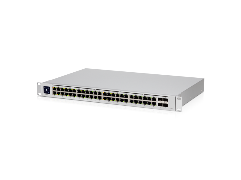 UniFi Switch USW-48-POE L2 de 48 puertos (32 PoE 802.3af/at)  4 puertos 1G SFP, 195W, LCD