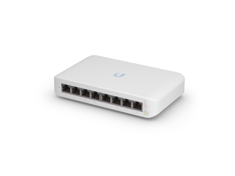 Ubiquiti USW-Lite-8-PoE - Switch gigabit gestionable L2 PoE de 8 Puertos (4 puertos PoE 802.3af/at 52 W)