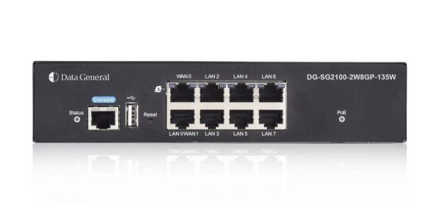 Data General DG-SG2100-2W8GP-135W Gateway con balanceo de carga - VPN - Switch Gb PoE 8 puertos 135w - controladora WiFi