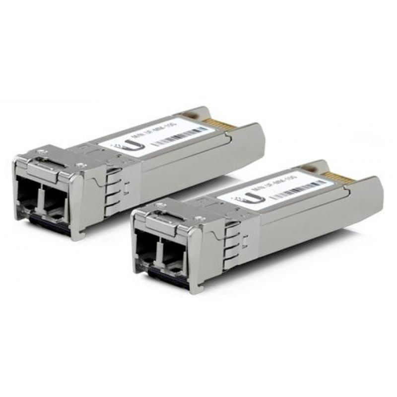 
Ubiquiti Módulo de fibra UACC-OM-MM-10G-D-2 Multi-modo SFP+ 10Gbps, Pack 2
