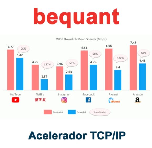Bequant BQNT-1G-PM -  Licencia mensual Acelerador TCP/IP hasta 1 Gbps