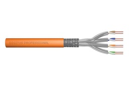 [DGT-SFTP-7OR10000V2] Digitus - Cable de instalación de par trenzado CAT 7 S-FTP, Naranja, 100 m.
