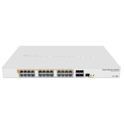 [MKT-CRS328-24P-4S+RM] Mikrotik CRS328-24P-4S+RM - Cloud Router Switch 328-24P-4S+RM - Switch 24 puertos Gigabit PoE 4 SFP+ Rack 500W
