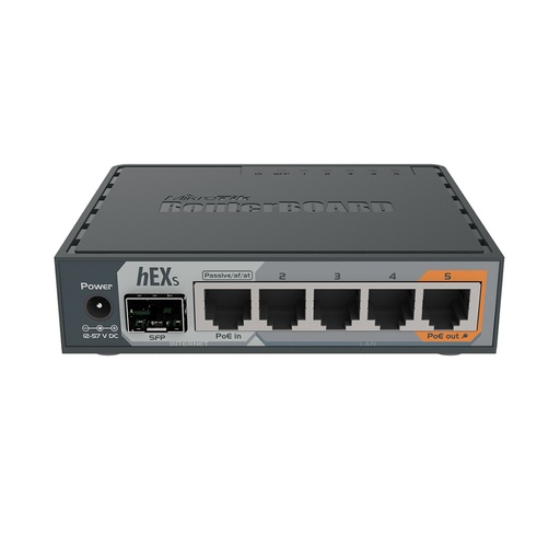 [MKT-RB760iGS] Mikrotik Hex S - Router sobremesa 5 puertos LAN/WAN gigabit 1 puerto SFP