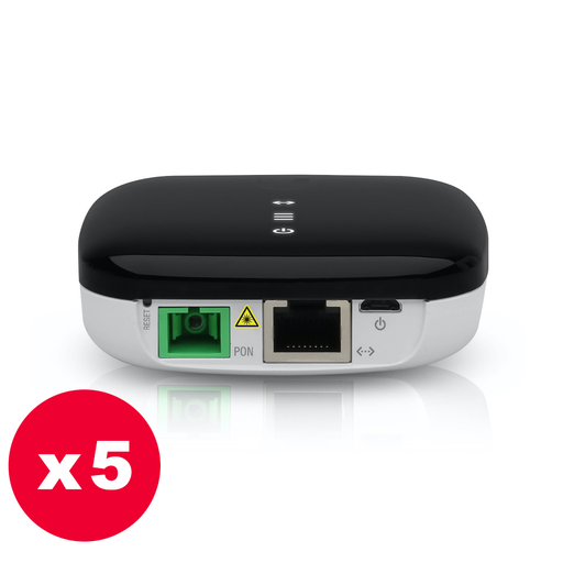 [UBN-UF-LOCO-P5] Ubiquti UFiber Loco-5 - ONT 1 GPON 1 LAN gigabit 2.5 Gbps PoE - Pack de 5 unidades