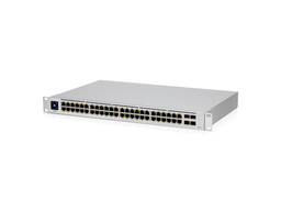 [UBN-USW-48-POE] UniFi Switch USW-48-POE, Capa 2 de 48 puertos (32 puertos PoE 802.3af/at + 16 puertos Gigabit) + 4 puertos 1G SFP, 195W, pantalla informativa