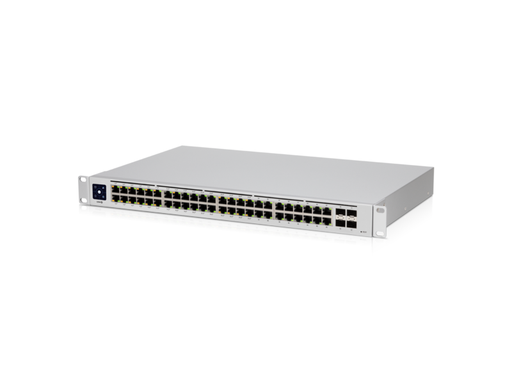 [UBN-USW-48-POE] UniFi Switch USW-48-POE L2 de 48 puertos (32 PoE 802.3af/at)  4 puertos 1G SFP, 195W, LCD